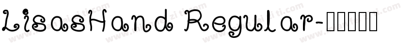 LisasHand Regular字体转换